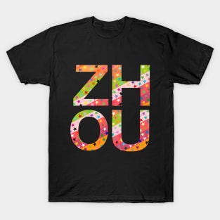 Zhou, name, typography T-Shirt